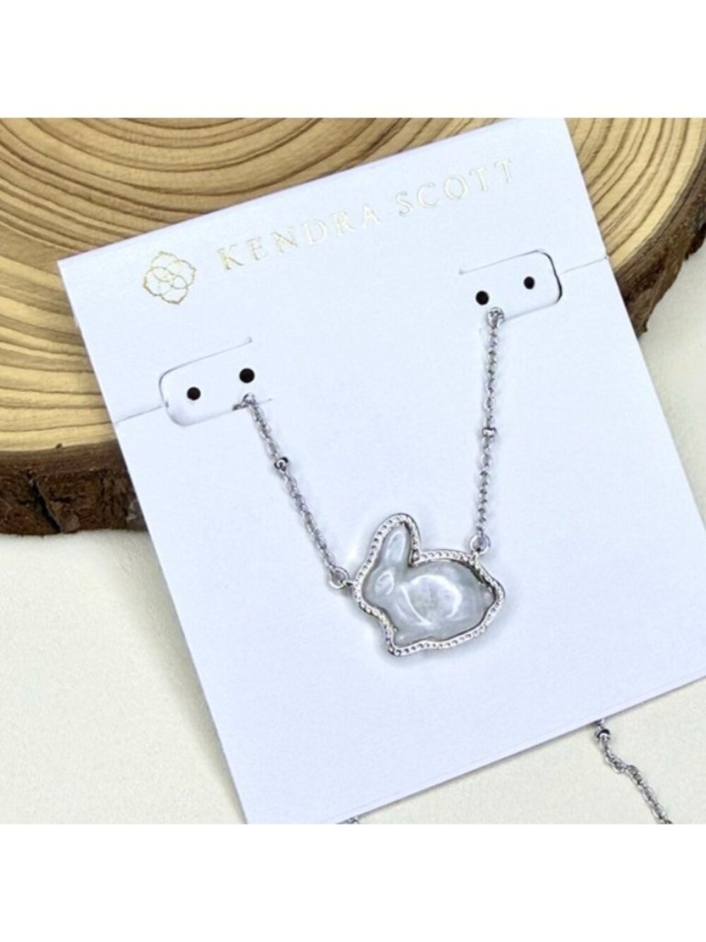 Kendra Scott Bunny Silver Short Pendant Necklac